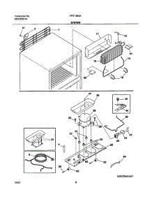 09 - System parts for Frigidaire Refrigerator FRT14B4AW0 from AppliancePartsPros.com