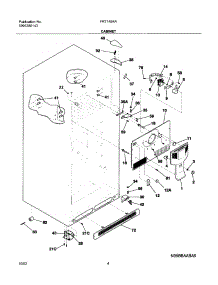 05 - Cabinet parts for Frigidaire Refrigerator FRT14B4AZ2 from AppliancePartsPros.com