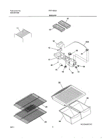 07 - Shelves parts for Frigidaire Refrigerator FRT15B3AT1 from AppliancePartsPros.com