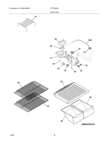 07 - Shelves parts for Frigidaire Refrigerator FRT15B3AQ9 from AppliancePartsPros.com