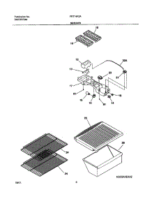07 - Shelves parts for Frigidaire Refrigerator FRT14A2AZ0 from AppliancePartsPros.com