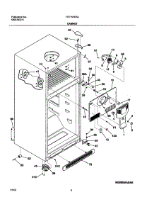 05 - Cabinet parts for Frigidaire Refrigerator FRT15HB3AW5 from AppliancePartsPros.com