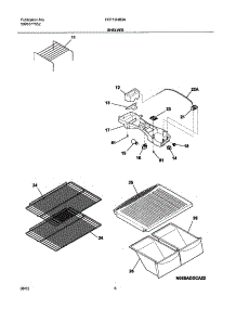 07 - Shelves parts for Frigidaire Refrigerator FRT15HB3AZ2 from AppliancePartsPros.com