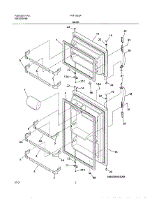 03 - Doors parts for Frigidaire Refrigerator FRT15G5AQ0 from AppliancePartsPros.com