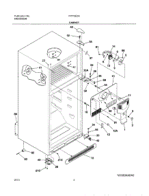 05 - Cabinet parts for Frigidaire Refrigerator FRT15G5AQ0 from AppliancePartsPros.com