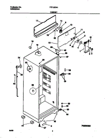 03 - Cabinet parts for Frigidaire Refrigerator FRT13CRHZ0 from AppliancePartsPros.com