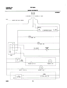 10 - Wiring Schematic parts for Frigidaire Refrigerator FRT14B4AW1 from AppliancePartsPros.com