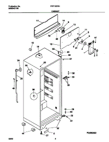 03 - Cabinet parts for Frigidaire Refrigerator FRT13CRHZ1 from AppliancePartsPros.com