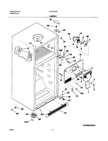 05 - Cabinet parts for Frigidaire Refrigerator FRT14A2AZ1 from AppliancePartsPros.com