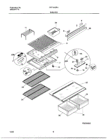 06 - Shelves parts for Frigidaire Refrigerator FRT16ICRHD4 from AppliancePartsPros.com