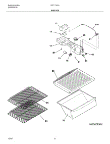 07 - Shelves parts for Frigidaire Refrigerator FRT17A2AQ3 from AppliancePartsPros.com