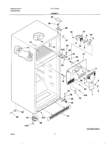 05 - Cabinet parts for Frigidaire Refrigerator FRT17B3AW1 from AppliancePartsPros.com