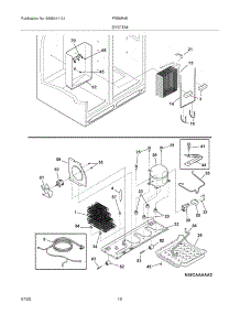 13 - System parts for Frigidaire Refrigerator FRS6R4EW2 from AppliancePartsPros.com