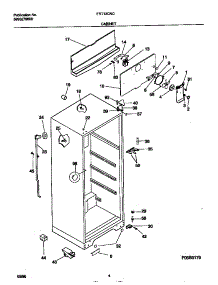 03 - Cabinet parts for Frigidaire Refrigerator FRT13CNCW1 from AppliancePartsPros.com
