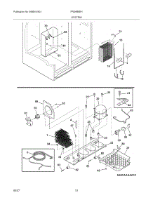 13 - System parts for Frigidaire Refrigerator FRSHB5EHSB1 from AppliancePartsPros.com
