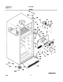 05 - Cabinet parts for Frigidaire Refrigerator FRT14G4BQ0 from AppliancePartsPros.com