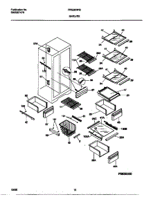 05 - Shelves parts for Frigidaire Refrigerator FRS26WNCD3 from AppliancePartsPros.com