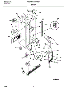04 - Cabinet parts for Frigidaire Refrigerator FRS26WPCW2 from AppliancePartsPros.com