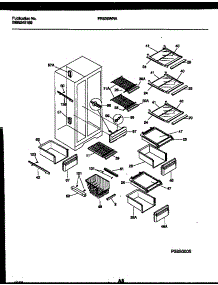 05 - Shelves And Supports parts for Frigidaire Refrigerator FRS26WRAW0 from AppliancePartsPros.com