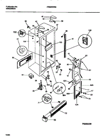 04 - Cabinet, Light Shields, Mullion parts for Frigidaire Refrigerator FRS26WRBD0 from AppliancePartsPros.com