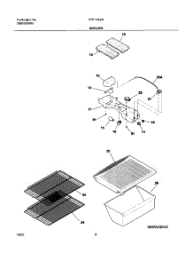 07 - Shelves parts for Frigidaire Refrigerator FRT14A2AW2 from AppliancePartsPros.com