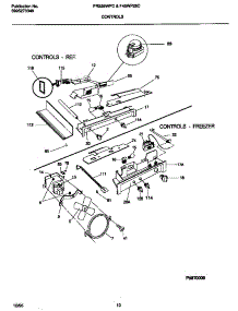 06 - Controls parts for Frigidaire Refrigerator FRS26WPCW2 from AppliancePartsPros.com