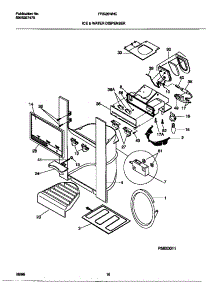 08 - Ice & Water Dispenser parts for Frigidaire Refrigerator FRS26WNCD3 from AppliancePartsPros.com