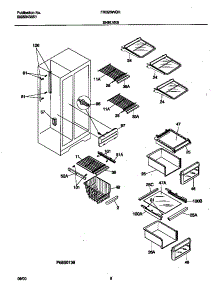 05 - Shelves parts for Frigidaire Refrigerator FRS26WQHW2 from AppliancePartsPros.com