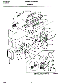 10 - Ice Maker parts for Frigidaire Refrigerator FRS26WPCW2 from AppliancePartsPros.com