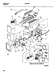 10 - Ice Maker Components & Installation parts for Frigidaire Refrigerator FRS26WRBD0 from AppliancePartsPros.com