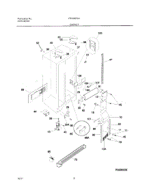 07 - Cabinet parts for Frigidaire Refrigerator FRS26ZGHB5 from AppliancePartsPros.com