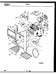 09 - Ice Door, Dispenser And Water Tanks parts for Frigidaire Refrigerator FRS26XRAD0 from AppliancePartsPros.com