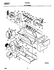 09 - Ice Container parts for Frigidaire Refrigerator FRS26WQHW2 from AppliancePartsPros.com