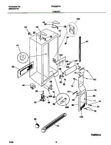 04 - Cabinet parts for Frigidaire Refrigerator FRS26ZPHB1 from AppliancePartsPros.com
