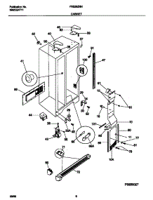 04 - Cabinet parts for Frigidaire Refrigerator FRS26ZNHD0 from AppliancePartsPros.com