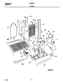 07 - System parts for Frigidaire Refrigerator FRS26ZPHB1 from AppliancePartsPros.com