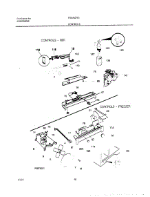 11 - Controls parts for Frigidaire Refrigerator FRS26ZRGDC from AppliancePartsPros.com