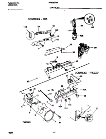 06 - Controls parts for Frigidaire Refrigerator FRS26ZRGB6 from AppliancePartsPros.com