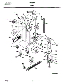 04 - Cabinet parts for Frigidaire Refrigerator FRS26ZSEW4 from AppliancePartsPros.com