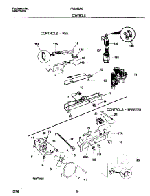 06 - Controls parts for Frigidaire Refrigerator FRS26ZRGW8 from AppliancePartsPros.com