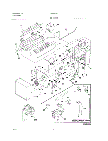 19 - Ice Maker parts for Frigidaire Refrigerator FRS26ZGHB5 from AppliancePartsPros.com