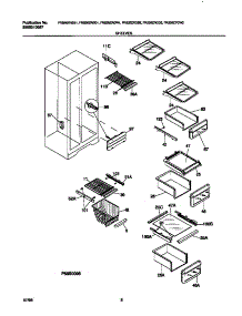 05 - Shelves parts for Frigidaire Refrigerator FRS26ZRGD1 from AppliancePartsPros.com