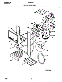 08 - Ice & Water Dispenser parts for Frigidaire Refrigerator FRS26ZSEW4 from AppliancePartsPros.com