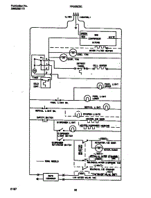 16 - Wiring Diagram parts for Frigidaire Refrigerator FRS26ZSEW3 from AppliancePartsPros.com