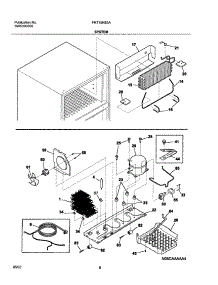 09 - System parts for Frigidaire Refrigerator FRT15HB3AW4 from AppliancePartsPros.com