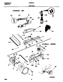 06 - Controls parts for Frigidaire Refrigerator FRS26ZSHB0 from AppliancePartsPros.com