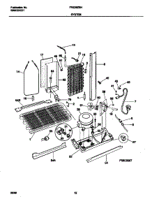 07 - System parts for Frigidaire Refrigerator FRS26ZSHB0 from AppliancePartsPros.com