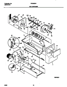 09 - Ice Container parts for Frigidaire Refrigerator FRS26ZSHB0 from AppliancePartsPros.com