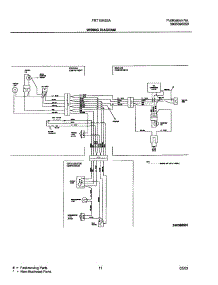 11 - Wiring Diagram parts for Frigidaire Refrigerator FRT15HB3AW4 from AppliancePartsPros.com