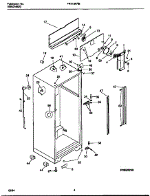 03 - Cabinet With Fan Assembly parts for Frigidaire Refrigerator FRT15NRBD1 from AppliancePartsPros.com